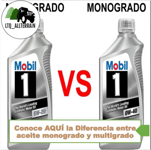 Diferencia entre aceite monogrado y multigrado