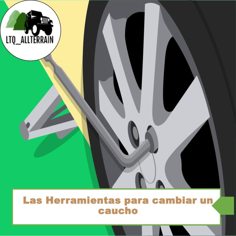 Las Herramientas para cambiar un caucho